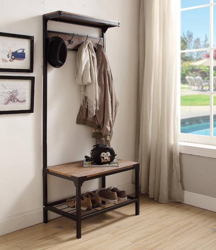 lot 37 image: Entryway Hall Tree Storage Organizer
