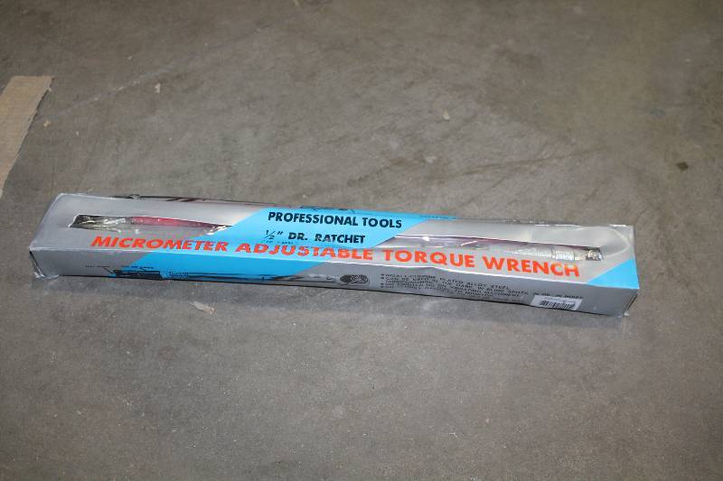 lot 27 image: Professional Tools 12in. Drive Ratchet Micrometer Adjustable Torque Wrench