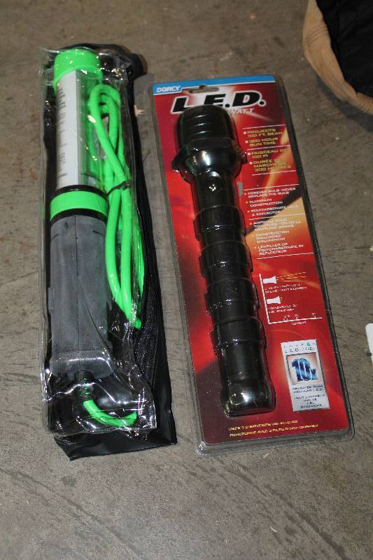 lot 46 image: Lot of (2) Work Lights - Dorcy LED, Pro Glo Flourescent