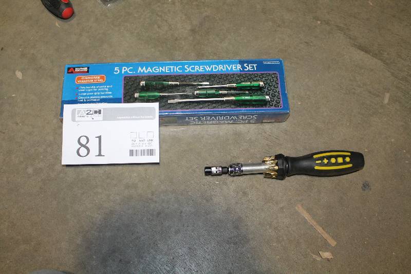 lot 81 image: Lot of (2) Alltrade 5-Piece Magnetic Screwdriver Set