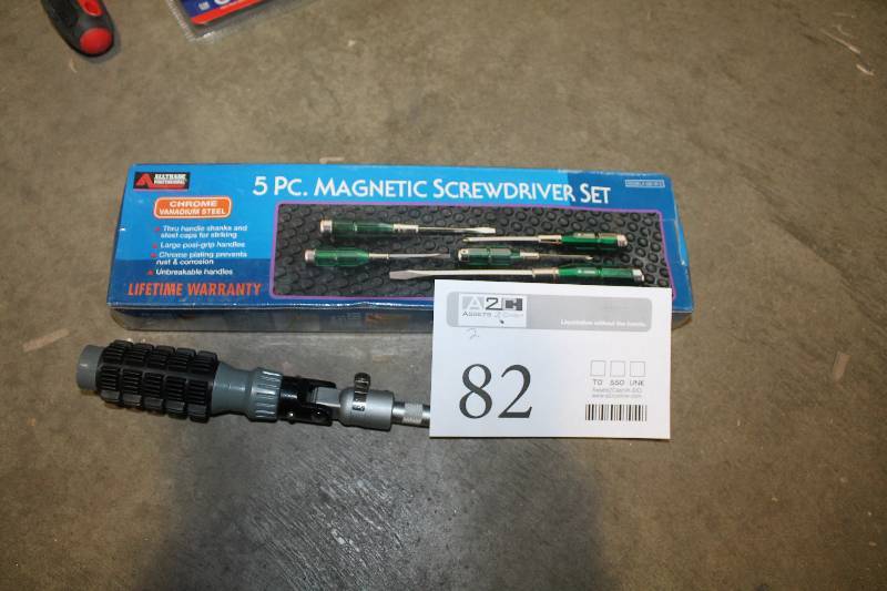 lot 82 image: Lot of (2) Alltrade 5-Piece Magnetic Screwdriver Set