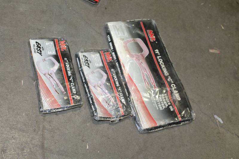 lot 106 image: Lot of (3) MIT 11in. Locking C-Clamps