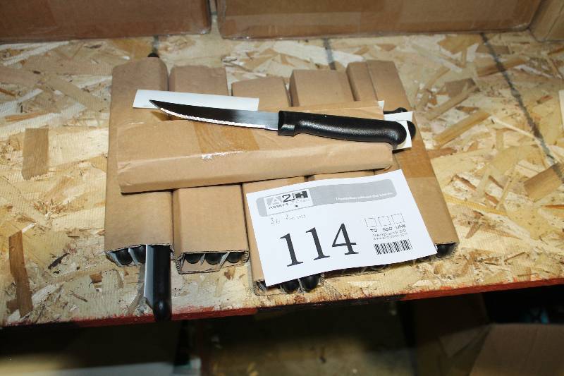 lot 114 image: Lot of (36) Steak Knives