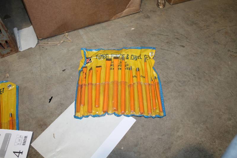 lot 141 image: 12-Piece Jumbo Punch & Chisel Set