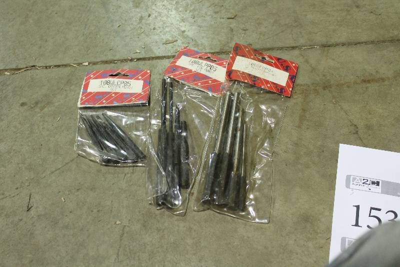 lot 153 image: Lot of (3) Hand Tools - 5-Piece Center Punch, 5-Piece Pin Punch, 4-Piece Roll Pin Punch Set