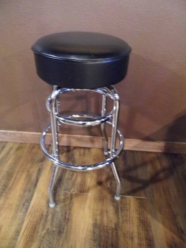 Black Chrome Bar Stool