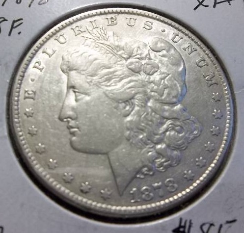 1878  Morgan Silver Dollar With 8 Tail Feathers Early-1st Strike With Barrel Chest
