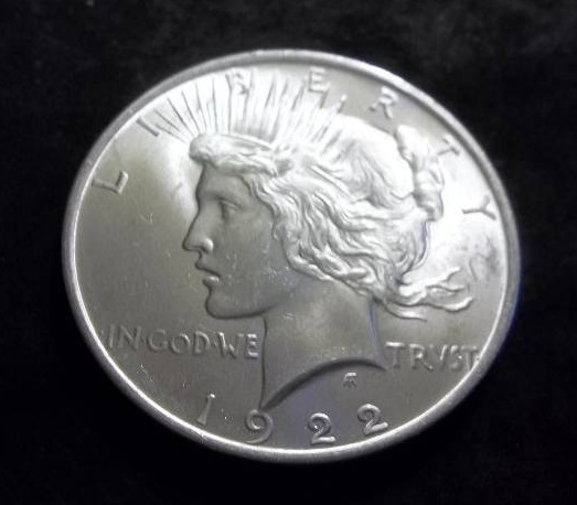 1922  Silver Peace Dollar