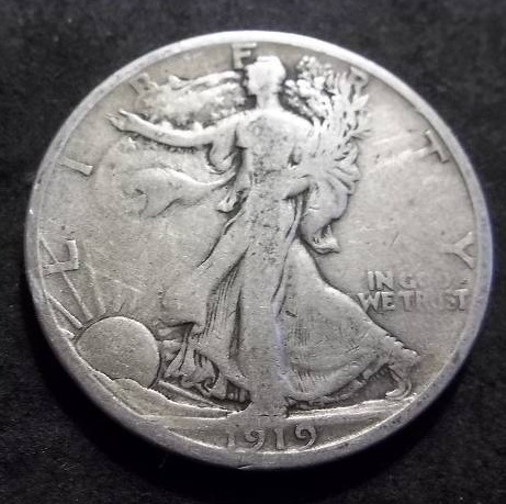 1919 S Walker Half Dollar