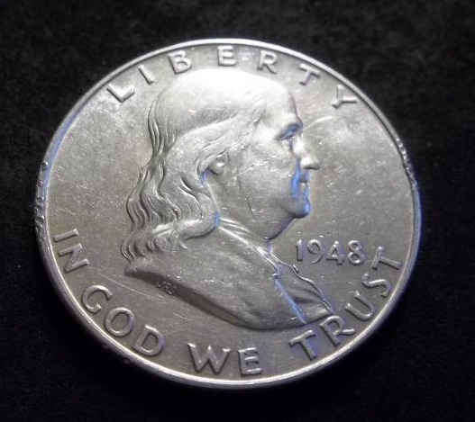 1948 D Franklin Half Dollar