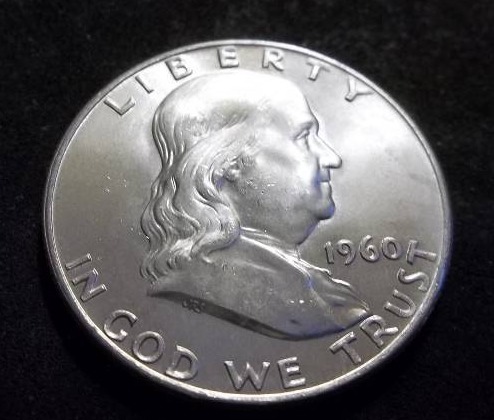 1960 D  Franklin Half Dollar