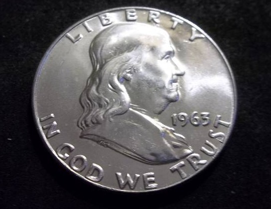 1963 D  Franklin Half Dollar