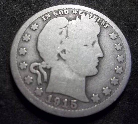 1915 D Barber Quarter