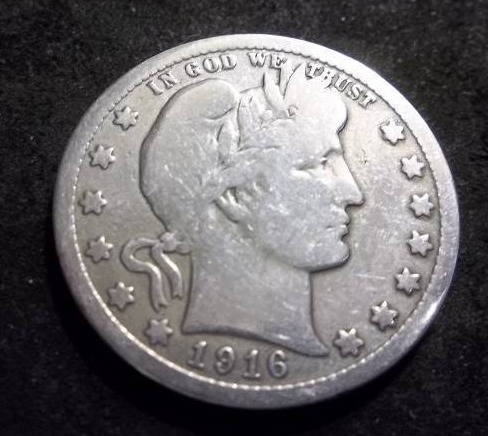 1916 Barber Quarter