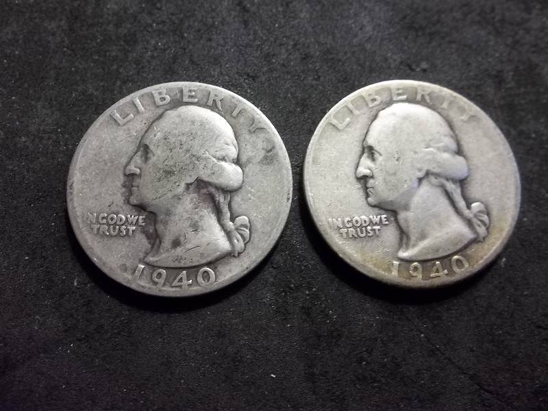 1940, 1940 D Washington Quarters