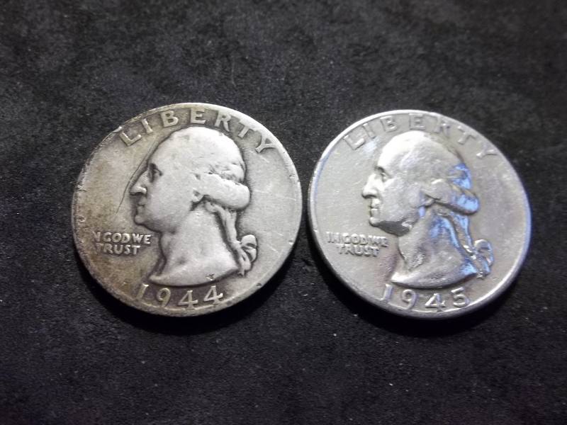 1944 S, 1945 Washington Quarters