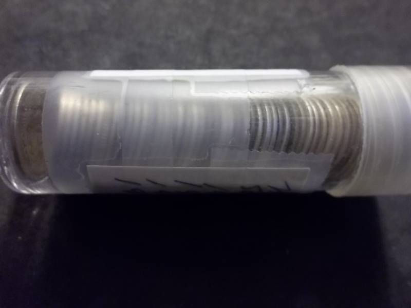 Full Roll Of 50 Barber Dimes In Holder
