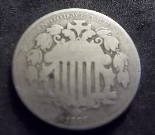 1867 Shield Nickel