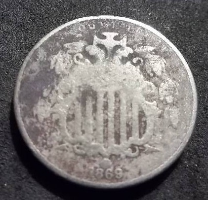 1869 Shield Nickel
