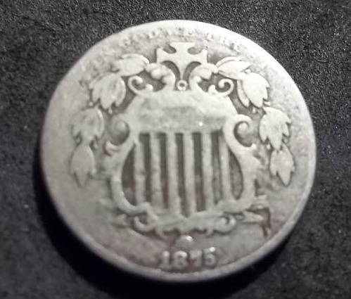 1875 Shield Nickel