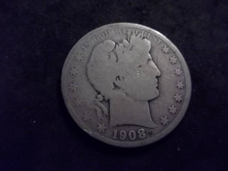 1908 O Barber Half Dollar
