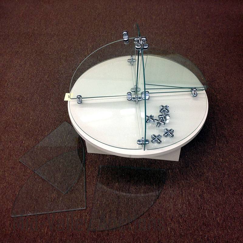 Wood Display with Glass