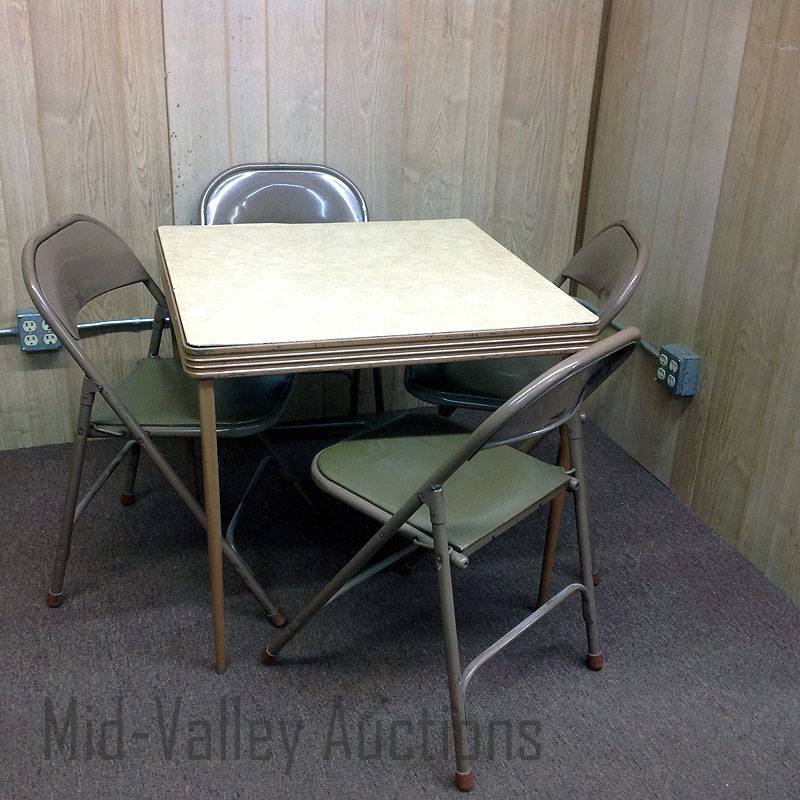 Folding Card Table & 4 Chairs