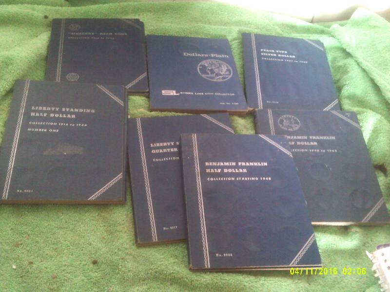 EMPTY COIN COLLECTER BOOKS