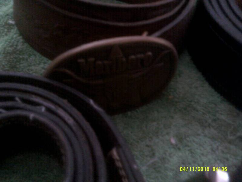 4 LEATHER BELTS