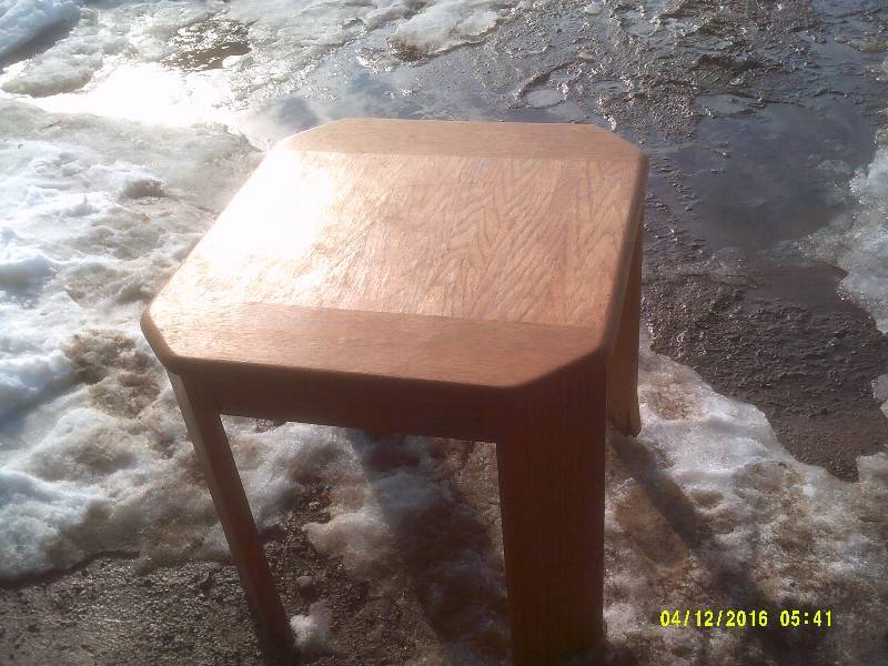 SMALL HARDWOOD TABLE