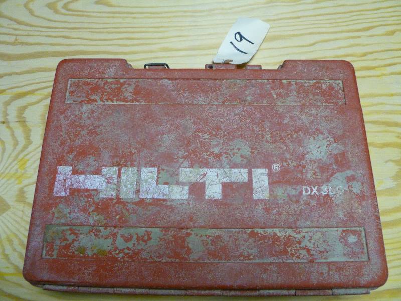 lot 19 image: Hilti DX-350 Powder Actuated Fastening System Nail Gun with 1 case