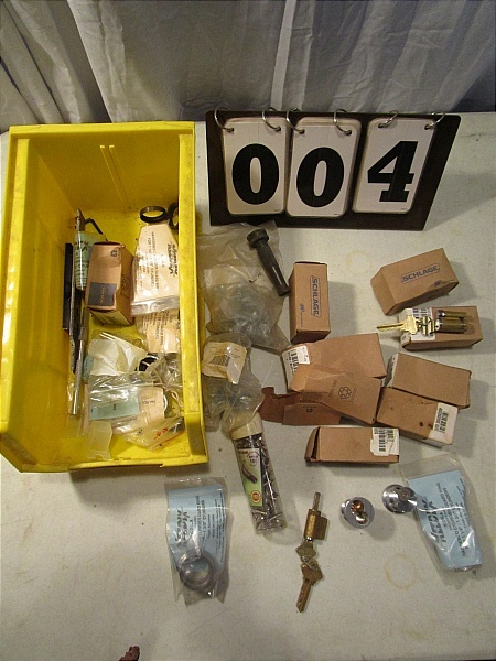 lot 4 image: Assortment of Schlage & Misc Lock Parts