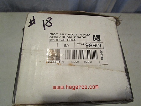 lot 18 image: Hager Door Closer