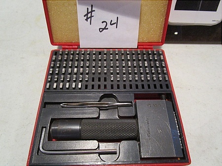 lot 24 image: Letter & Number Stamp
