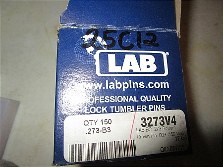 lot 55 image: Assorted LAB Lock Pins