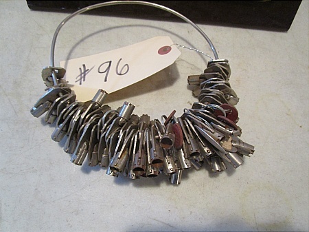 lot 96 image: Tubular Lock Keys