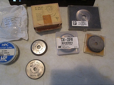 lot 132 image: Assortment Cutter Blades for Key Machines