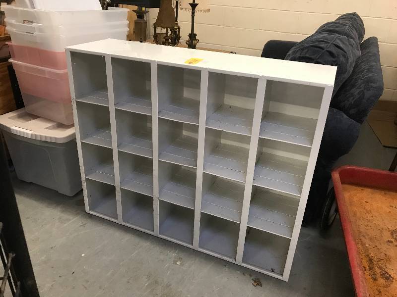 lot 105 image: SPORTING GOODS AND SHOE STORAGE RACK