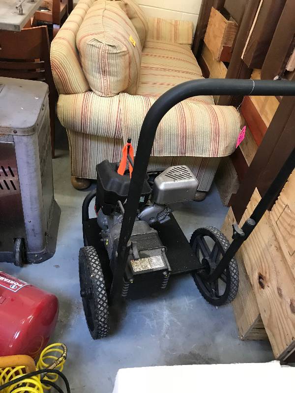 lot 201 image: COLEMAN POWERMATE GENERATOR CART WITH GENERATOR