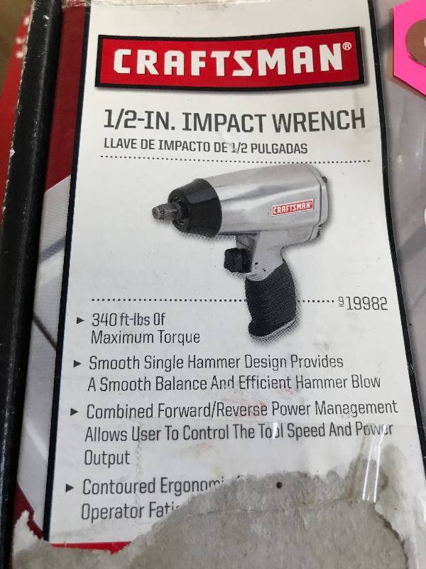 lot 210 image: CRAFTSMAN IMPACT WRENCH
