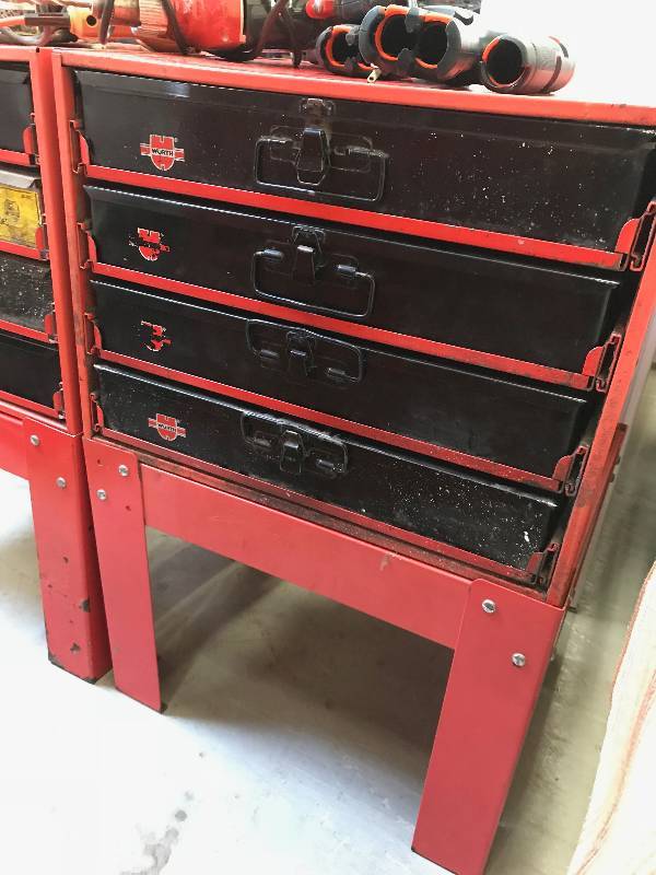 lot 206 image: 2 PARTS CABINETS WITH STANDS