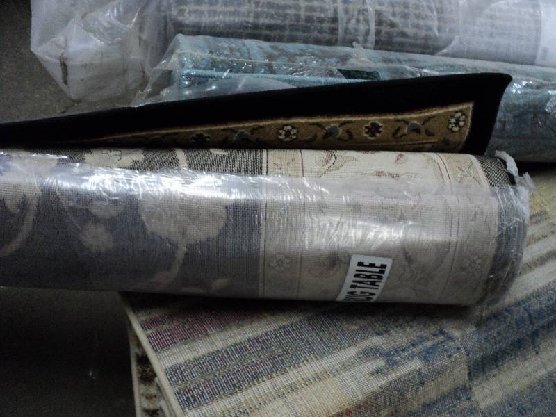 lot 38 image: Bazaar heirloom blackbeige area ru...