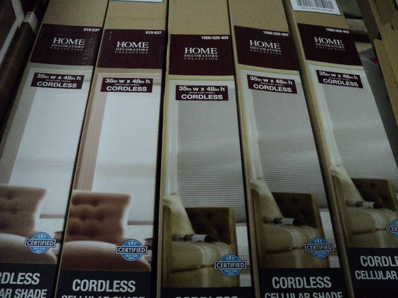 lot 73 image: 5 35x48 cordless blinds...