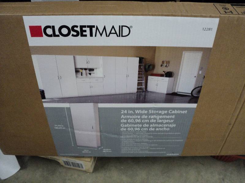 lot 80 image: Closetmaid 24 storage cabinet - ne...