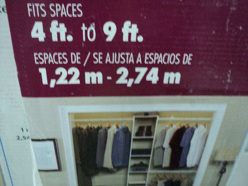 lot 83 image: Closetmaid storage unit - needs ass...