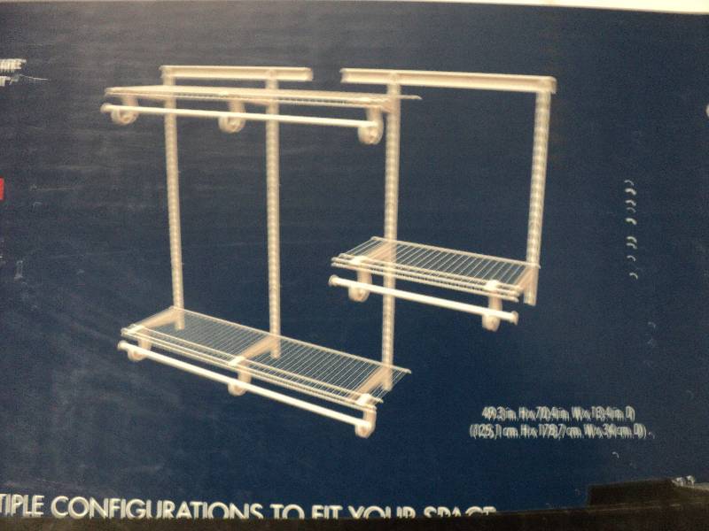 lot 85 image: Closetmaid shelf track...