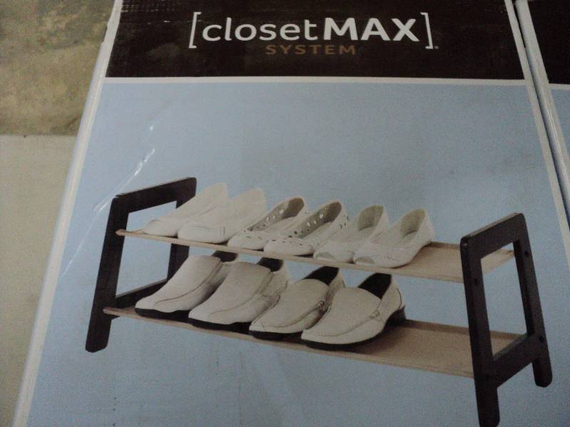 lot 104 image: 3 Closet Max shoe racks...