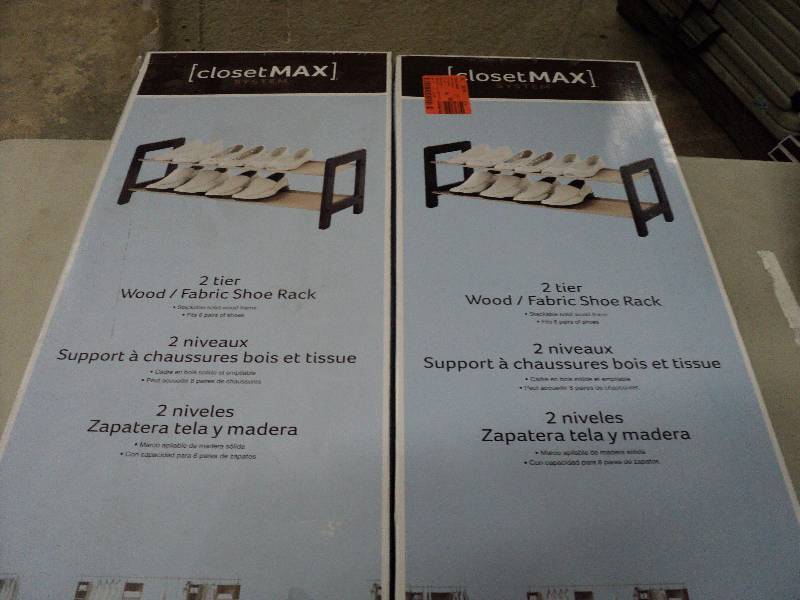 lot 105 image: 2 Closet Max shoe racks...