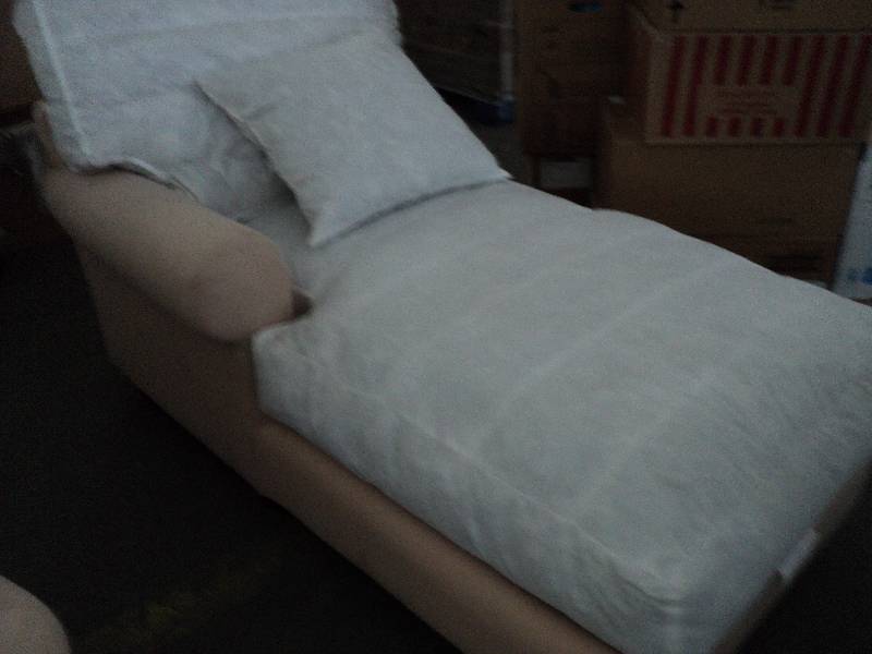 lot 112 image: new down filled chaise from JCPenne...