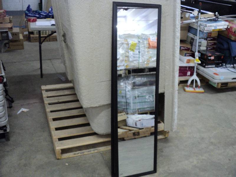 lot 122 image: Black framed Room Essentials 13 x 4...